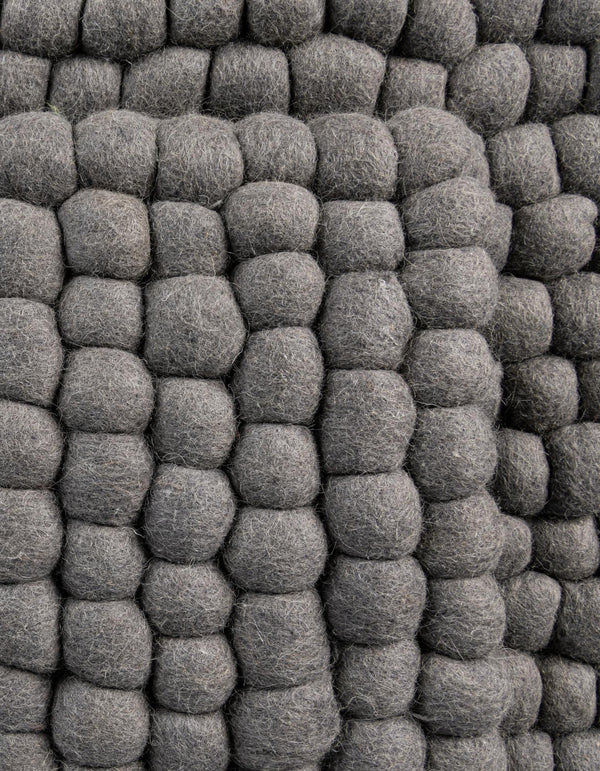 Wool Sphere Alley Collection Area Rug - Sphereville (Gray) Rectangle Gray  lifestyle 8