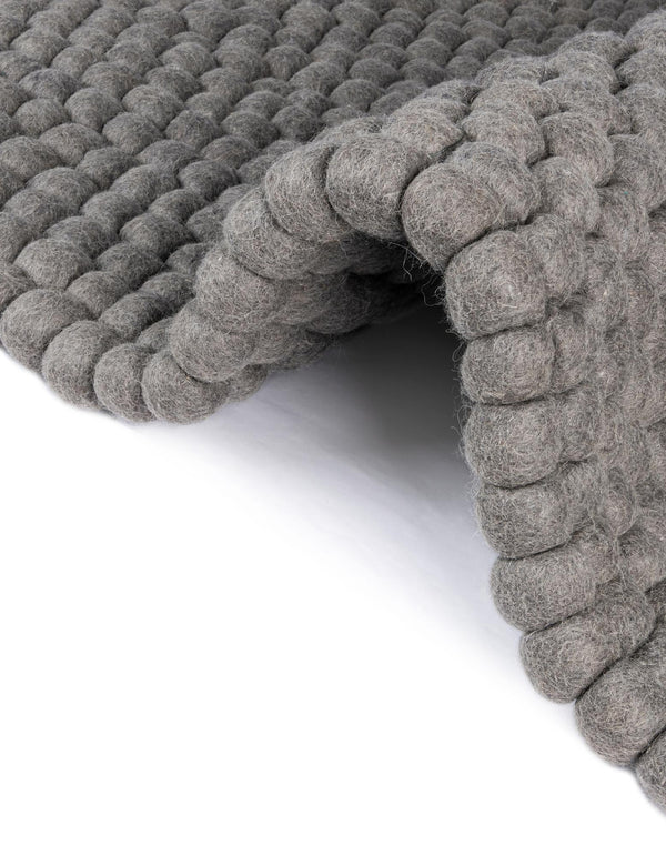 Wool Sphere Alley Collection Area Rug - Sphereville (Gray) Rectangle Gray  lifestyle 9