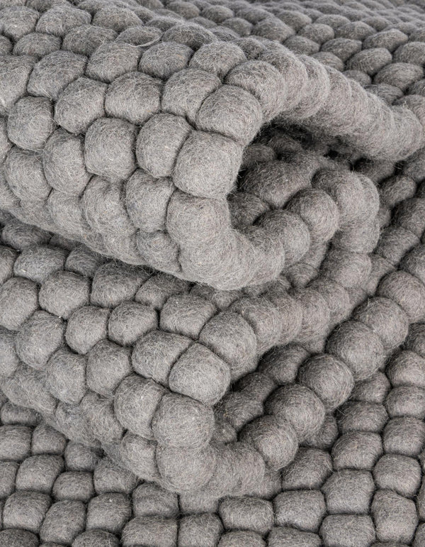 Wool Sphere Alley Collection Area Rug - Sphereville (Gray) Rectangle Gray  lifestyle 12