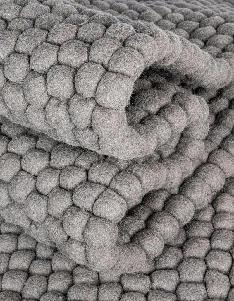 Wool Sphere Alley Collection Area Rug - Sphereville (Gray) Rectangle Gray  lifestyle 12