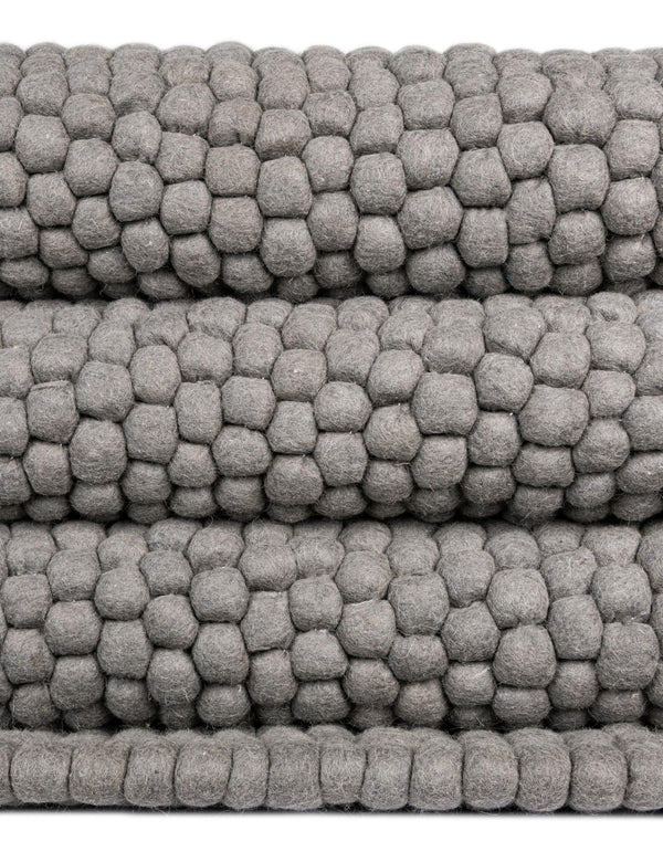 Wool Sphere Alley Collection Area Rug - Sphereville (Gray) Rectangle Gray  lifestyle 13
