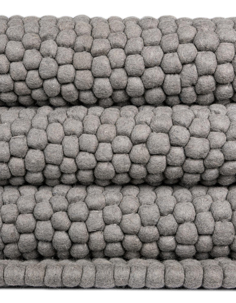 Wool Sphere Alley Collection Area Rug - Sphereville (Gray) Rectangle Gray  lifestyle 13