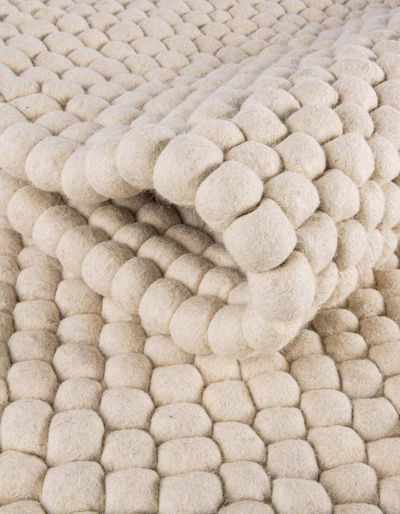 Wool Sphere Alley Collection Area Rug - Sphereville (Ivory) Rectangle Ivory  lifestyle 5