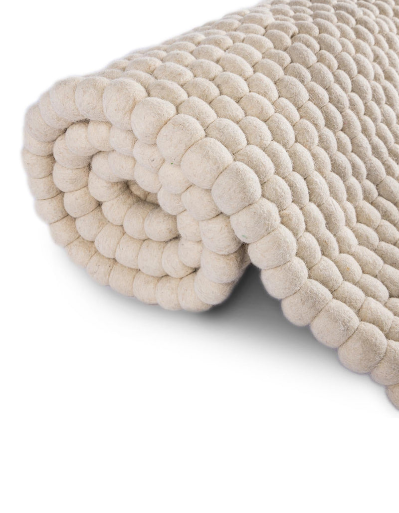 Wool Sphere Alley Collection Area Rug - Sphereville (Ivory) Rectangle Ivory  lifestyle 11