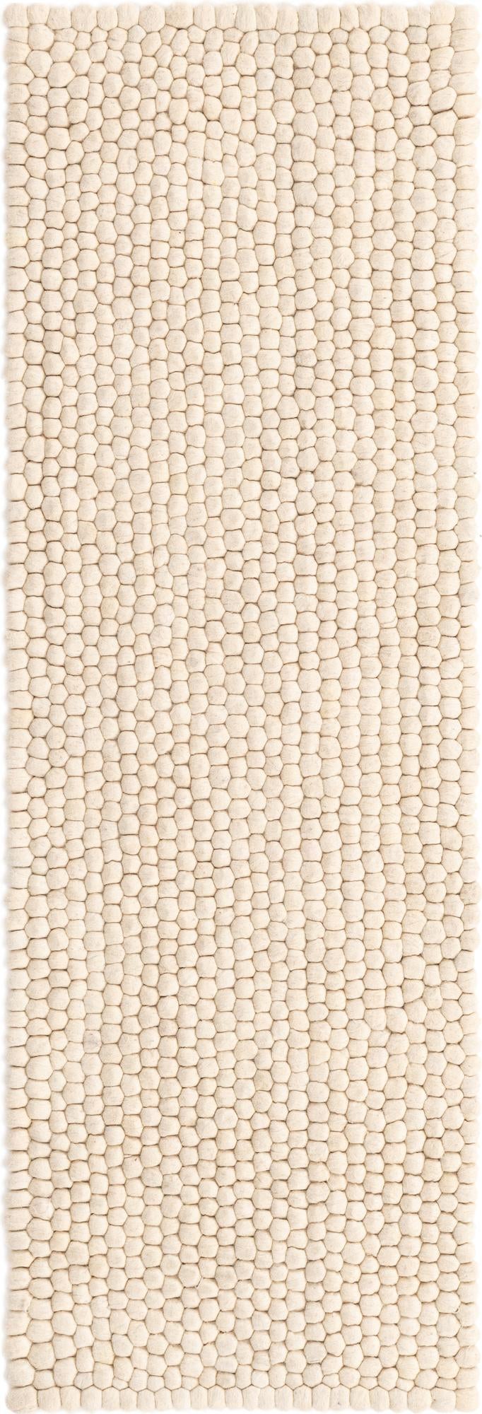Wool Sphere Alley Collection Area Rug - Sphereville (Ivory) Runner Ivory  lifestyle 15