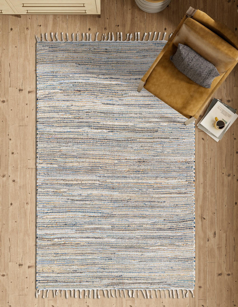 Osian Looms Collection Area Rug - Capri Rectangle Blue  lifestyle 26
