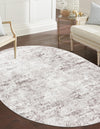 Luminara Sands Collection Area Rug - Serenity (Stone Gray) Oval Stone Gray  lifestyle 21