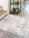 Luminara Sands Collection Area Rug - Serenity (Stone Gray) Square Stone Gray  lifestyle 22