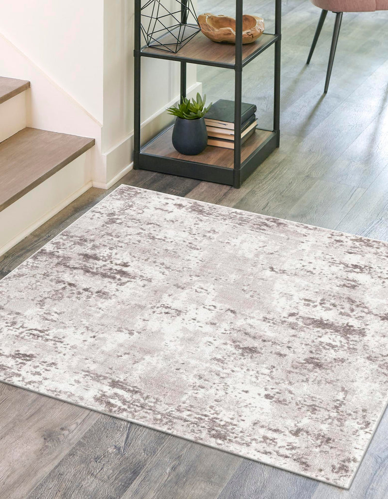Luminara Sands Collection Area Rug - Serenity (Stone Gray) Square Stone Gray  lifestyle 22