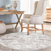 Luminara Sands Collection Area Rug - Serenity (Stone Gray) Round Stone Gray  lifestyle 94