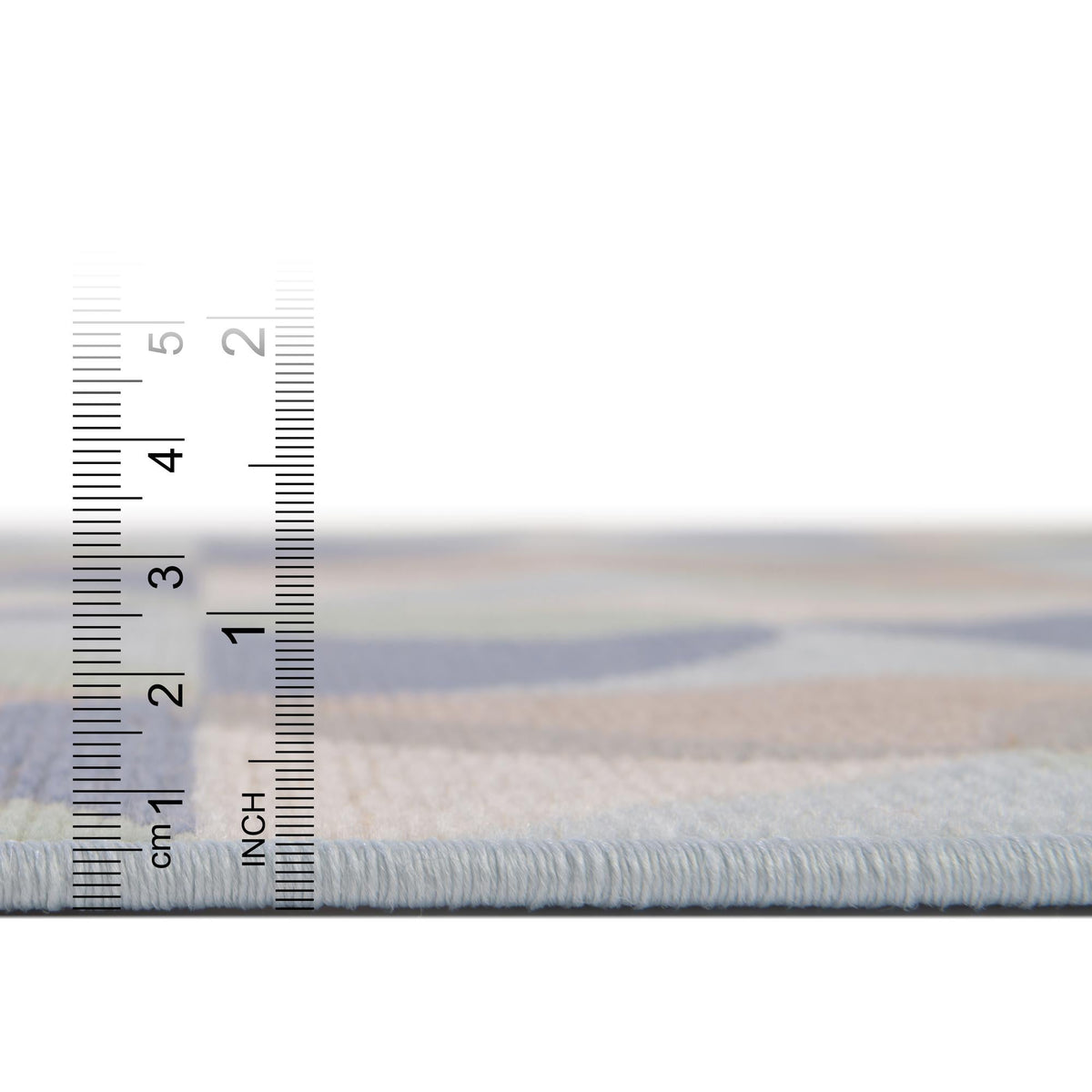 Lagoon Oasis Collection Area Rug - Coral Square Blue  lifestyle 34