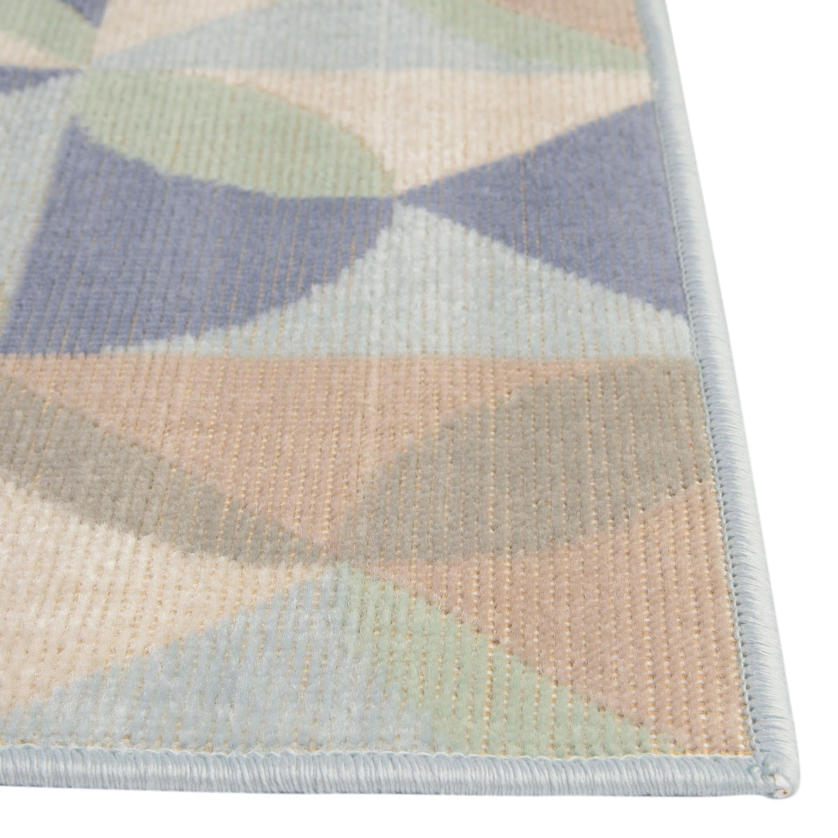 Lagoon Oasis Collection Area Rug - Coral Square Blue  lifestyle 44