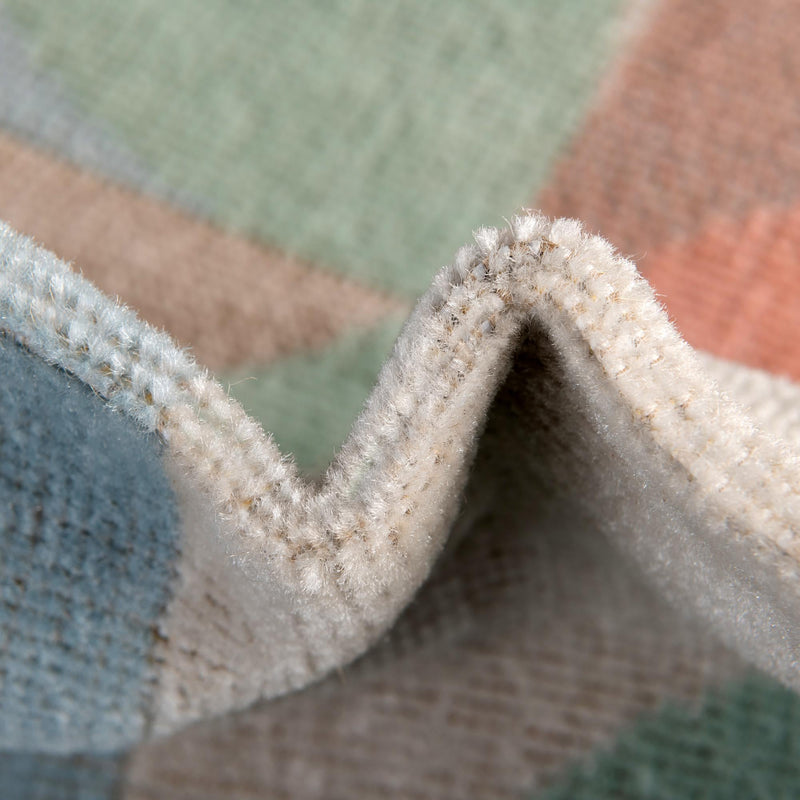 Lagoon Oasis Collection Area Rug - Coral Rectangle Multi  lifestyle 8