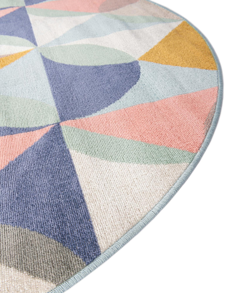 Lagoon Oasis Collection Area Rug - Coral Oval Multi  lifestyle 40