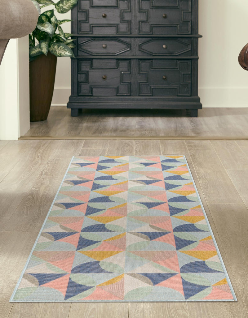 Lagoon Oasis Collection Area Rug - Coral Runner Multi  lifestyle 28