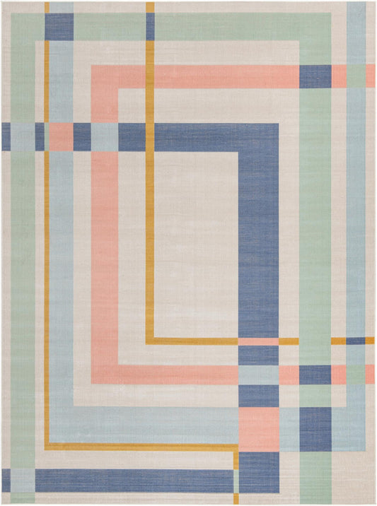 Lagoon Oasis Collection Area Rug -  Reef Rectangle Multi  lifestyle 2