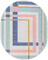 Lagoon Oasis Collection Area Rug -  Reef Oval Multi  lifestyle 10