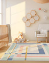 Lagoon Oasis Collection Area Rug -  Reef Rectangle Multi  lifestyle 4