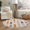 Lagoon Oasis Collection Area Rug -  Marina Round Multi  lifestyle 71