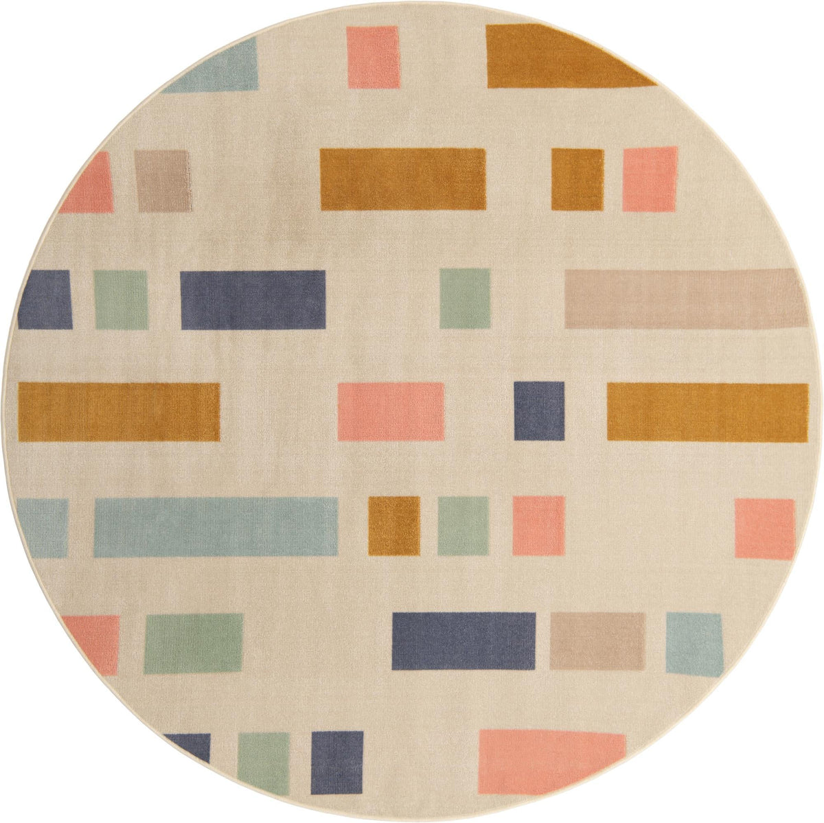 Lagoon Oasis Collection Area Rug -  Marina Round Multi  lifestyle 17