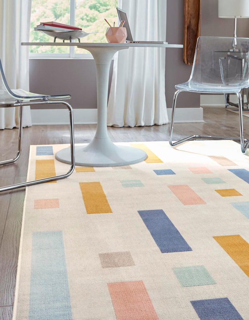 Lagoon Oasis Collection Area Rug -  Marina Rectangle Multi  lifestyle 3