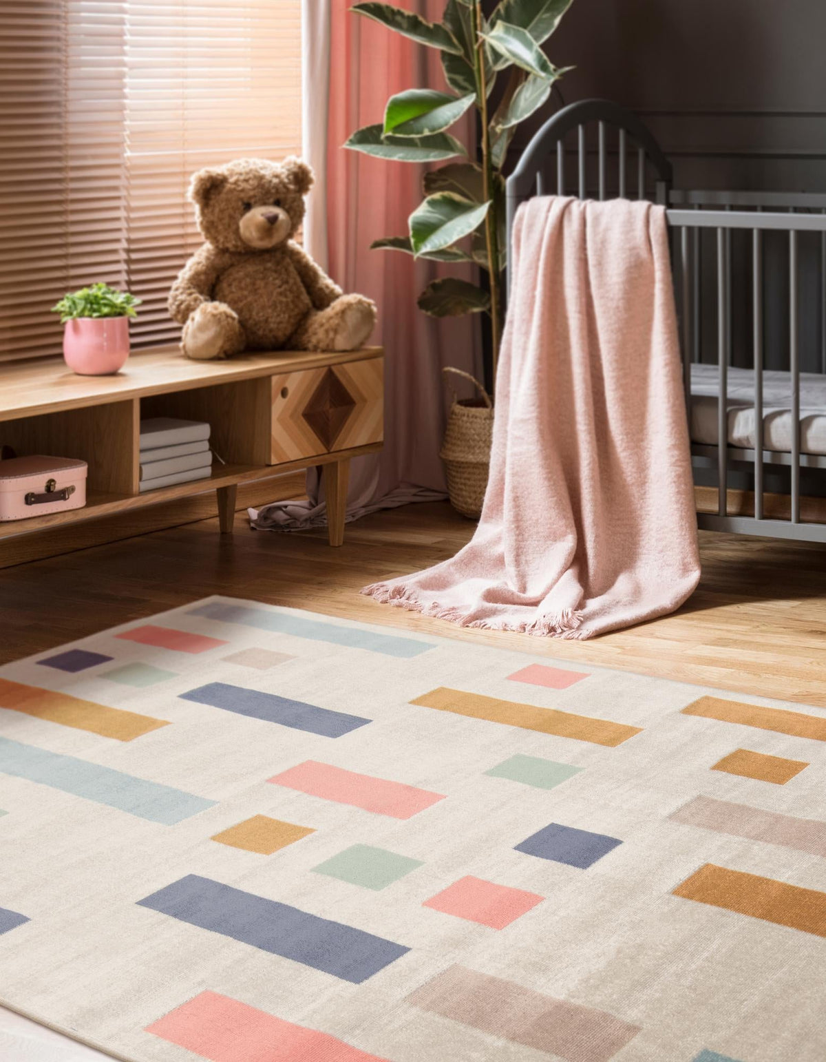 Lagoon Oasis Collection Area Rug -  Marina Rectangle Multi  lifestyle 4