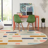 Lagoon Oasis Collection Area Rug -  Marina Oval Multi  lifestyle 70
