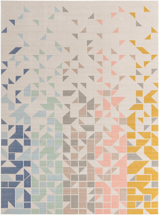 Lagoon Oasis Collection Area Rug -  Tidepool Rectangle Multi Main