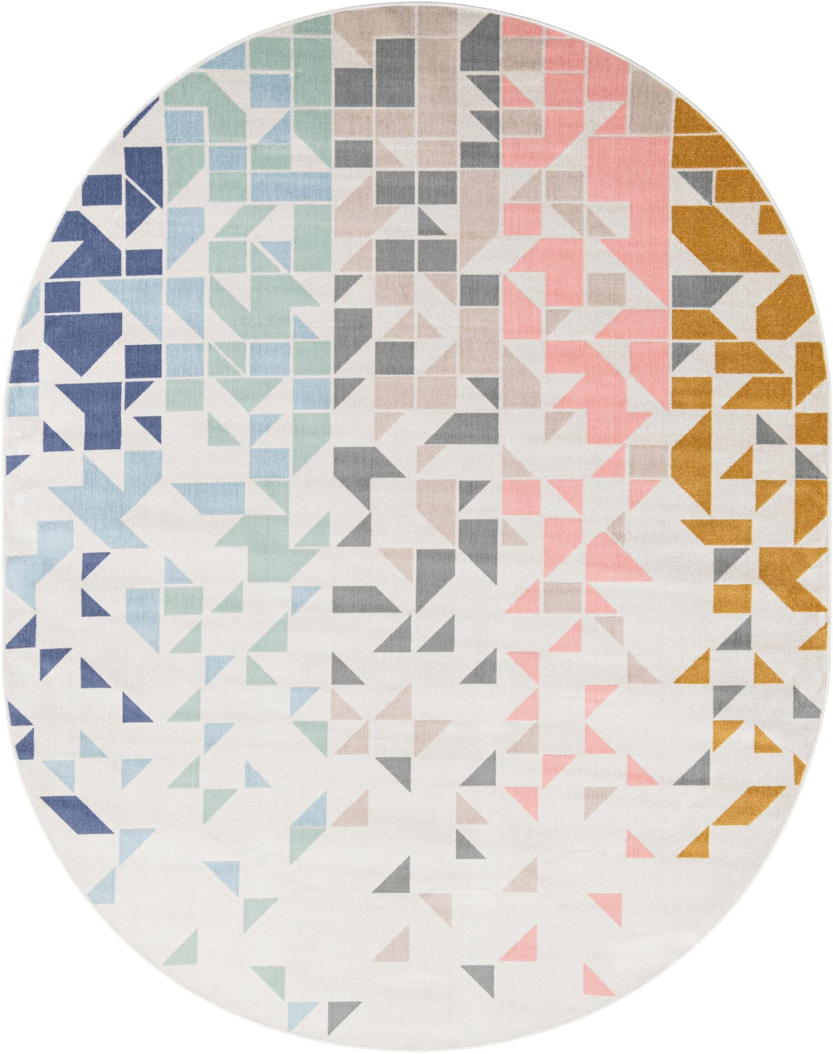 Lagoon Oasis Collection Area Rug -  Tidepool Oval Multi  lifestyle 16