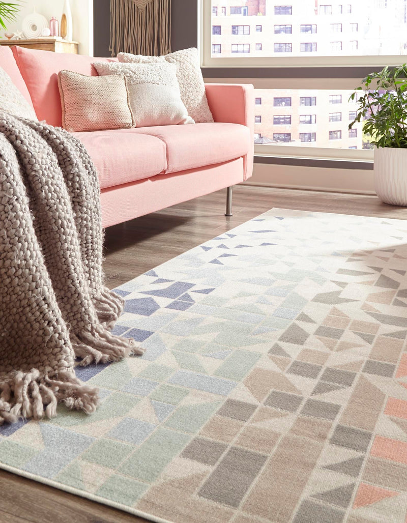 Lagoon Oasis Collection Area Rug -  Tidepool Rectangle Multi  lifestyle 3
