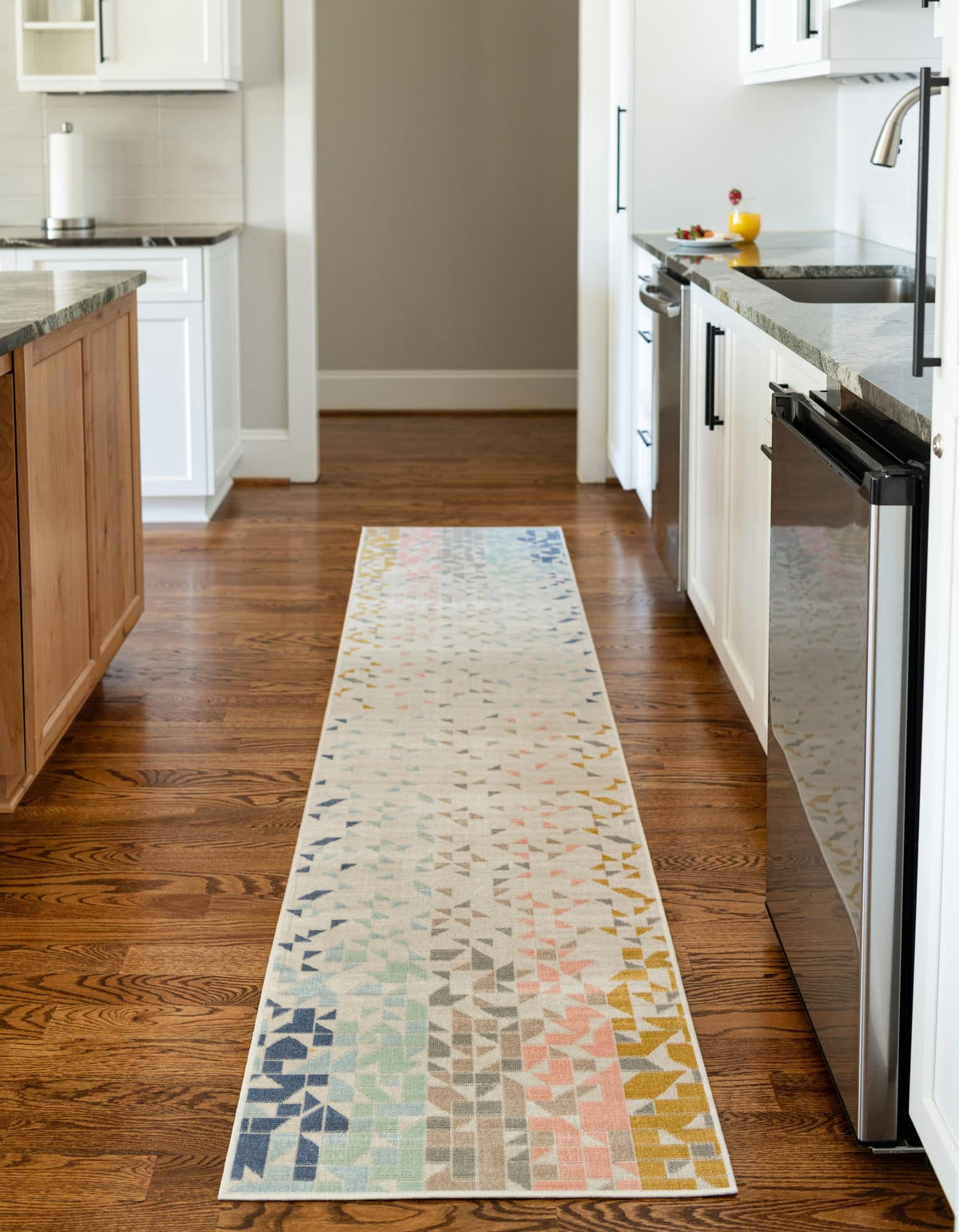 Lagoon Oasis Collection Area Rug -  Tidepool Runner Multi  lifestyle 28