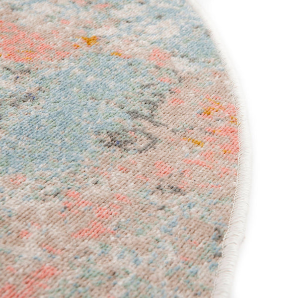 Lagoon Oasis Collection Area Rug -  Seagrass Oval Multi  lifestyle 57