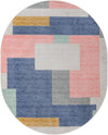 Lagoon Oasis Collection Area Rug -  Driftwood Oval Multi  lifestyle 17