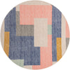 Lagoon Oasis Collection Area Rug -  Driftwood Round Multi  lifestyle 19