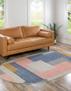 Lagoon Oasis Collection Area Rug -  Driftwood Oval Multi  lifestyle 25