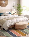 Lagoon Oasis Collection Area Rug -  Pelagic Round Multi  lifestyle 38