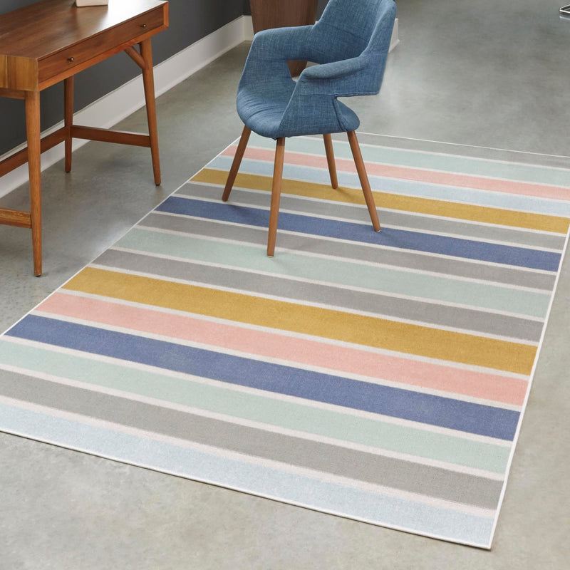 Lagoon Oasis Collection Area Rug -  Pelagic Rectangle Multi  lifestyle 19