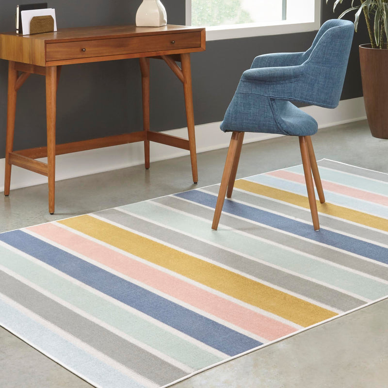 Lagoon Oasis Collection Area Rug -  Pelagic Rectangle Multi  lifestyle 20