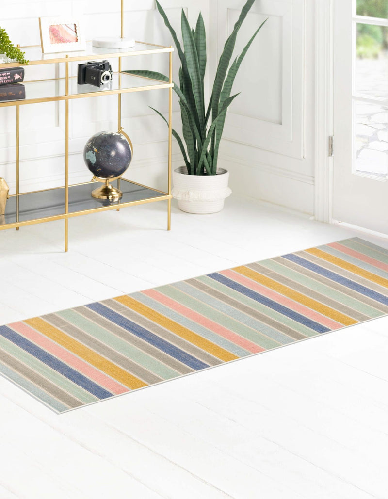 Lagoon Oasis Collection Area Rug -  Pelagic Runner Multi  lifestyle 32