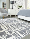 Verona Elegance Collection Area Rug - Bardolino Rectangle Gray  lifestyle 3