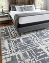 Verona Elegance Collection Area Rug - Bardolino Rectangle Gray  lifestyle 4
