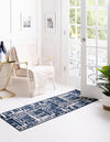 Verona Elegance Collection Area Rug - Bardolino Runner Navy Blue  lifestyle 43