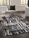 Verona Elegance Collection Area Rug - Bardolino Rectangle Black  lifestyle 4