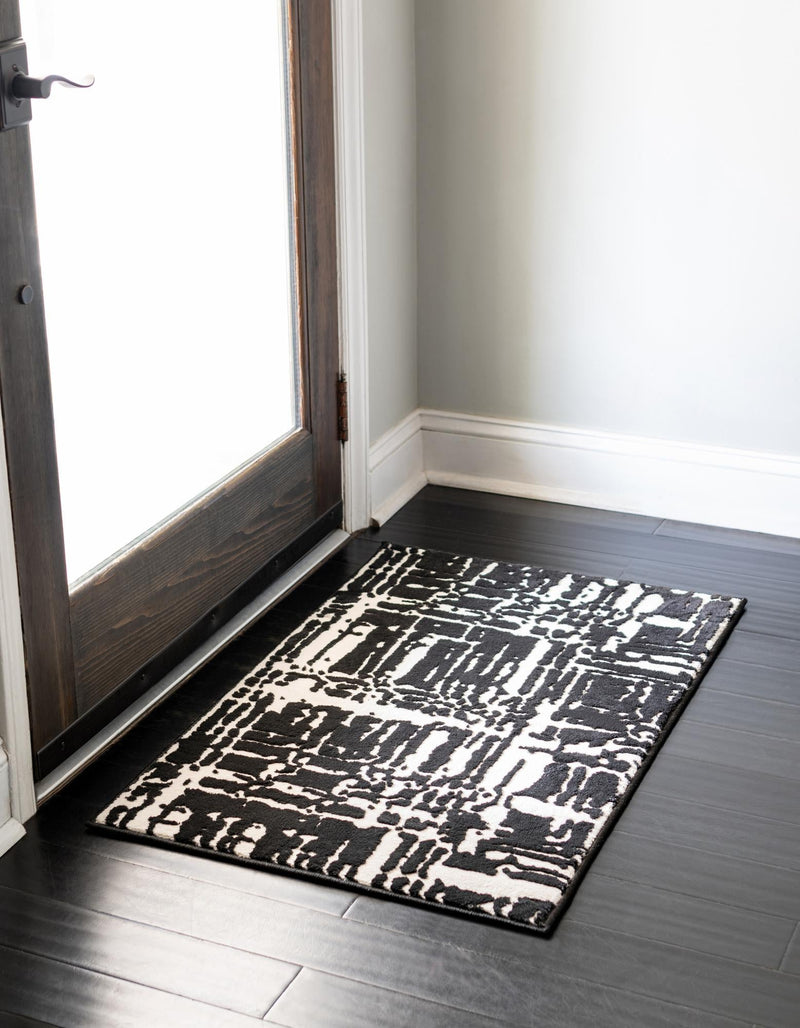 Verona Elegance Collection Area Rug - Bardolino Rectangle Black  lifestyle 5