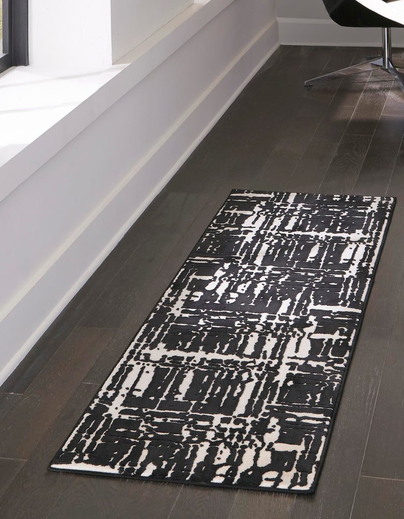Verona Elegance Collection Area Rug - Bardolino Runner Black  lifestyle 37