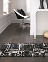 Verona Elegance Collection Area Rug - Bardolino Runner Black  lifestyle 45