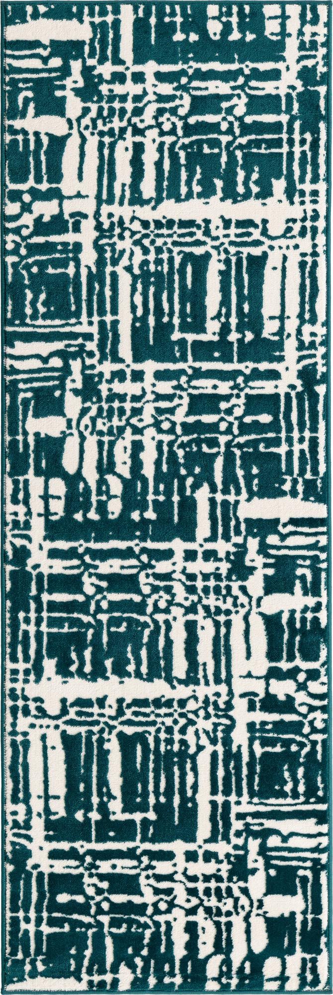 Verona Elegance Collection Area Rug - Bardolino Runner Teal  lifestyle 30