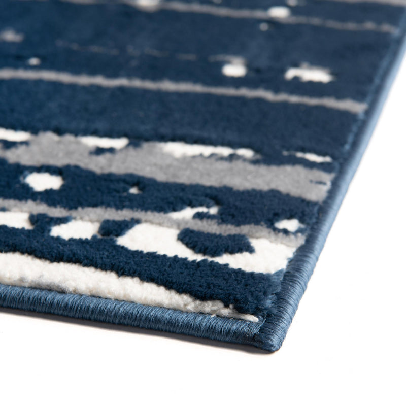 Verona Elegance Collection Area Rug -  Lazise Rectangle Navy Blue  lifestyle 15