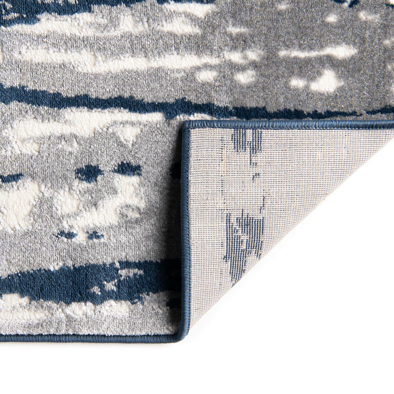 Verona Elegance Collection Area Rug -  Lazise Rectangle Navy Blue  lifestyle 21