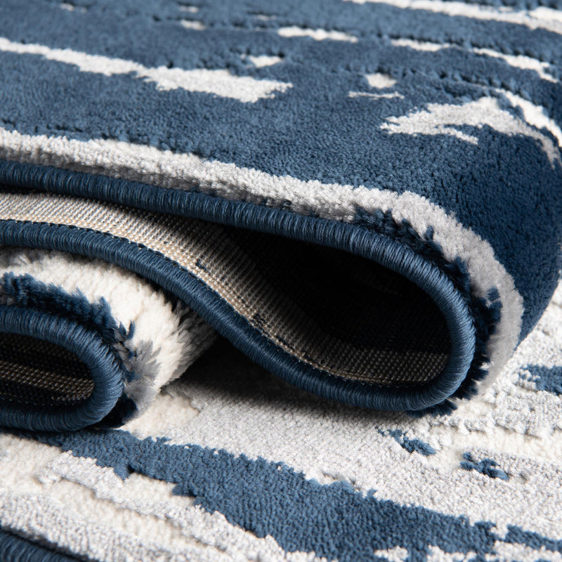Verona Elegance Collection Area Rug -  Lazise Round Navy Blue  lifestyle 48
